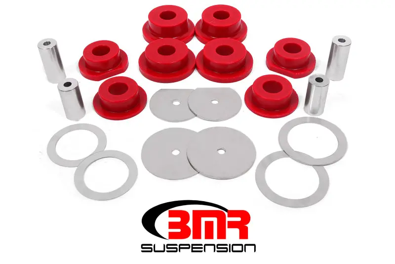 Bmr 08-18 Dodge Challenger Rear Cradle Bushing Kit Polyurethane - Red 1