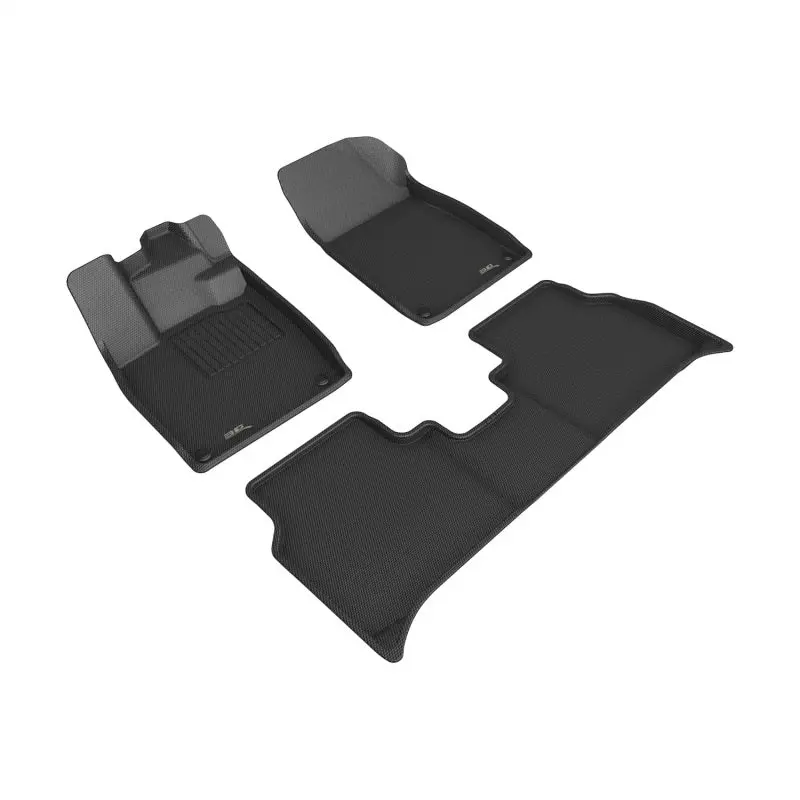3D Maxpider 22-24 Audi Q4 E-Tron / 22-24 Audi Q4 E-Tron Sportba Kagu 1St & 2Nd Row Floormats - Black 1