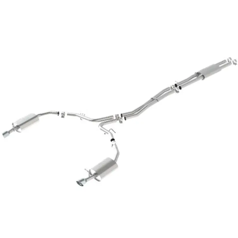 Ford Racing 10-17 Taurus Sho Cat-Back Touring Exhaust System - Chrome Tips 1