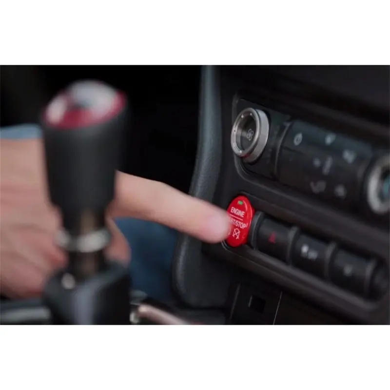 Ford Racing 15-16 Mustang Red Starter Button Installation Kit 1