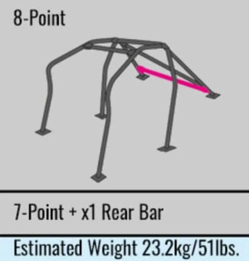 Cusco Roll Cage 8Pt Dash Esc Chromoly Ek9/4 Civic *Will Not Fit Sunroof Models* (S/O / No Cancel) 1