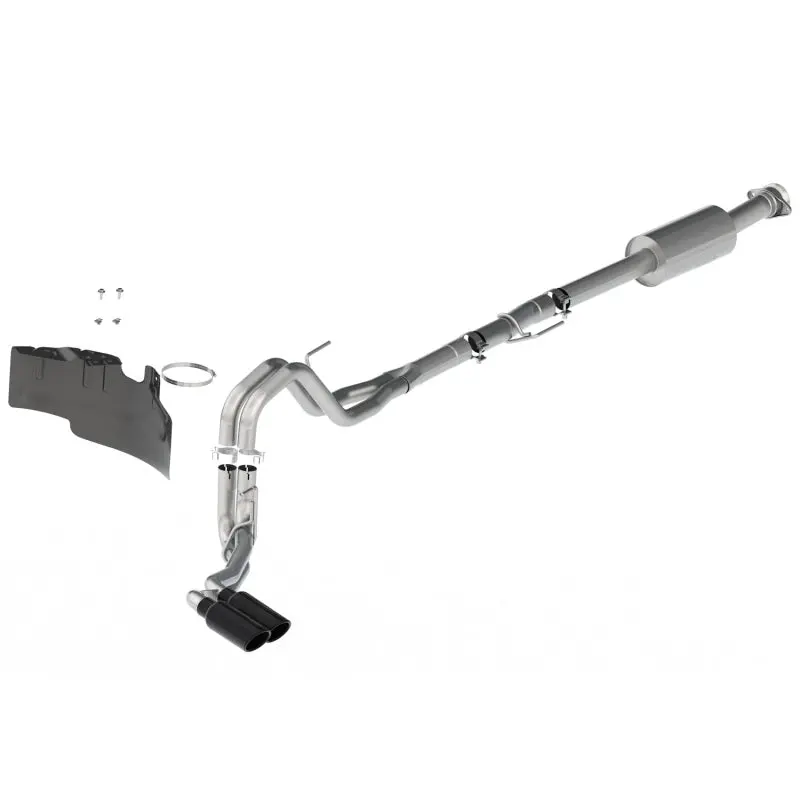 Ford Racing 21-22 F-150 2.7L/3.5L/5.0L Side Exit Extreme Exhaust - Black Tips 1
