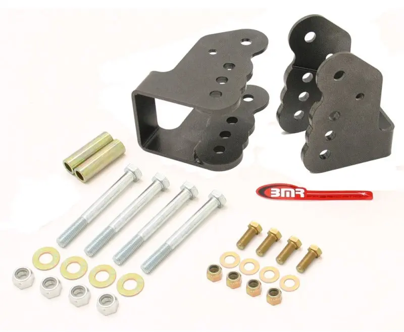 Bmr 78-87 G-Body Bolt-On Control Arm Relocation Brackets - Black Hammertone 1