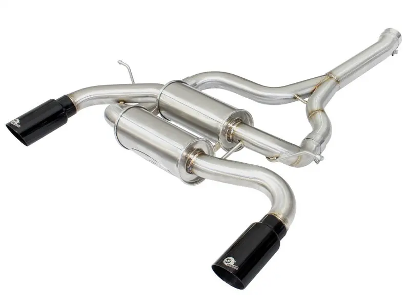 Afe Machforce Xp Ss-304 Black Tip 2.5In Dia Axle Back Exhaust 12-15 Bmw 335I (F30) 3.0L (T) 1