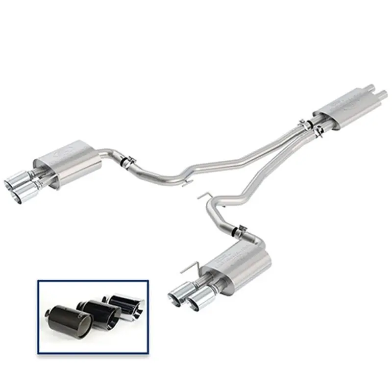 Ford Racing 2018 Mustang Gt 5.0L Cat-Back Touring Exhaust System W/Chrome Tips 1