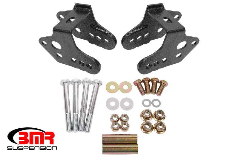Bmr 79-04 Ford Mustang Control Arm Relocation Bracket - Black Hammertone 1