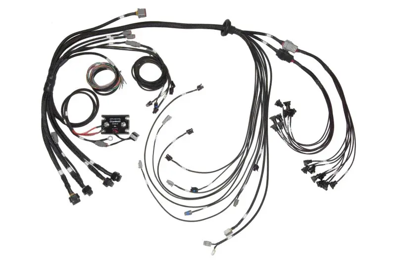 Haltech V8 Bb/Sb Gm/Ford/Chrysler Hemi Elite 2500 & Rem 16 Injector Terminated Harness W/Ev1 Inj 1