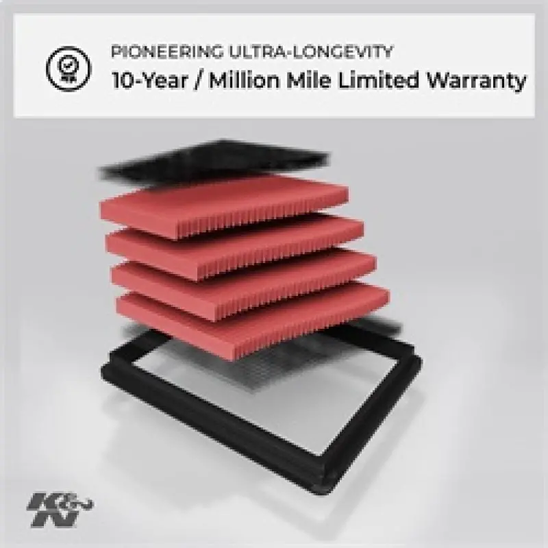K&N 06-09 L.R. Range Rover / 02-10 Vw Touareg / 02-09 Porsche Cayenne Drop In Air Filter 1