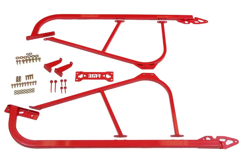 Bmr 08-17 Challenger Bolt-On Subframe Connectors - Red 1