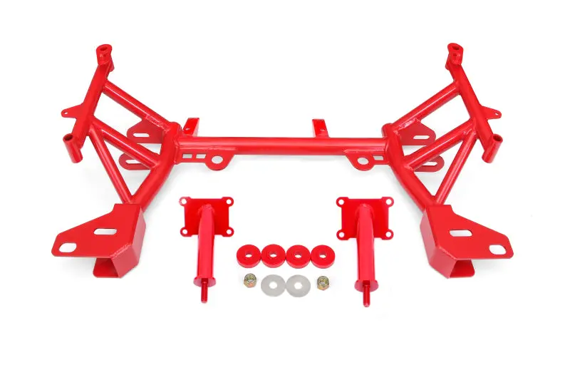 Bmr 93-02 4Th Gen F-Body K-Member Low Mount Turbo Ls1 Motor Mounts Pinto Mounts - Red 1
