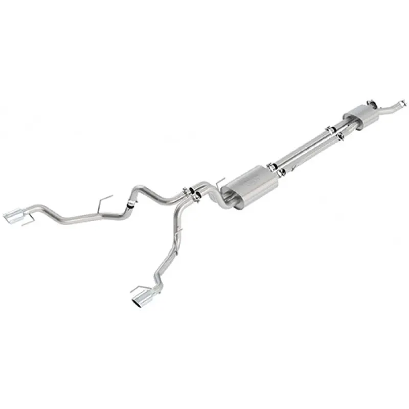 Ford Racing 2017 F150 Raptor 3.5L Sport Cat-Back Exhaust System Dual Rear Exit W/ Chrome Tips 1