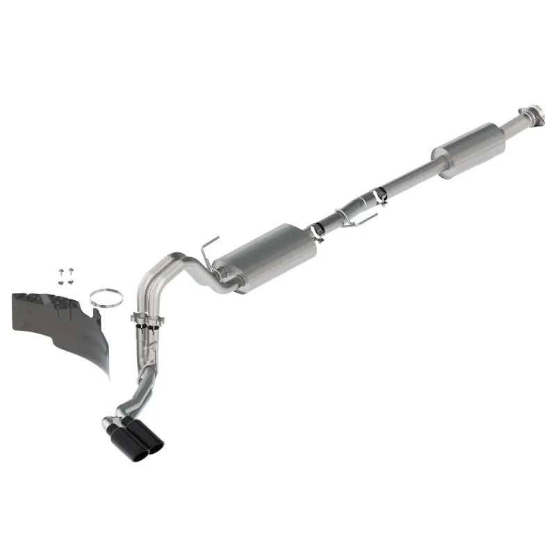 Ford Racing 21-22 F-150 2.7L/3.5L/5.0L Side Exit Touring Exhaust - Black Tips 1
