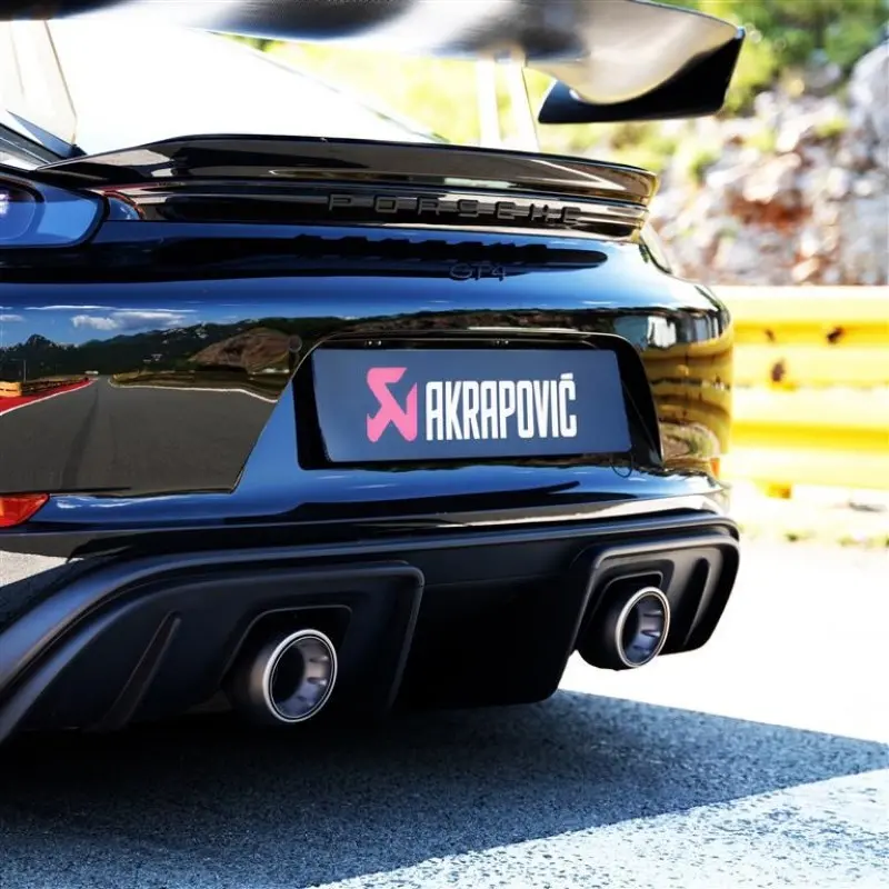 Akrapovic 2020+ Porsche Cayman Gt4 (718) Tail Pipe Set (Titanium) 1