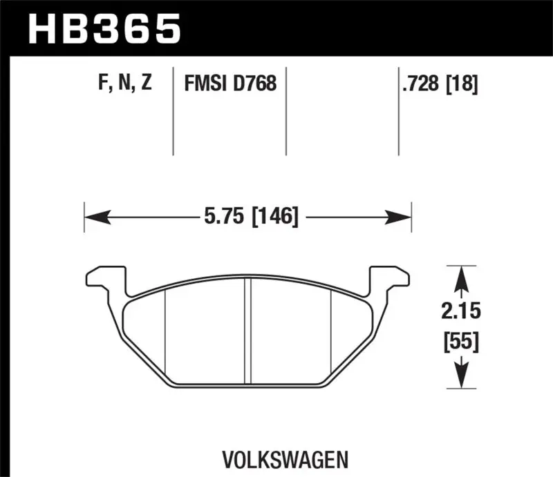 Hawk Hps 5.0 Street Brake Pads - Front 1