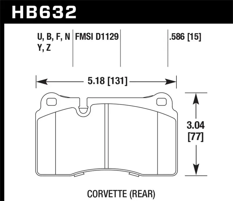 Hawk 2005 Aston Martin Db9 Lts Street Front Brake Pads 1