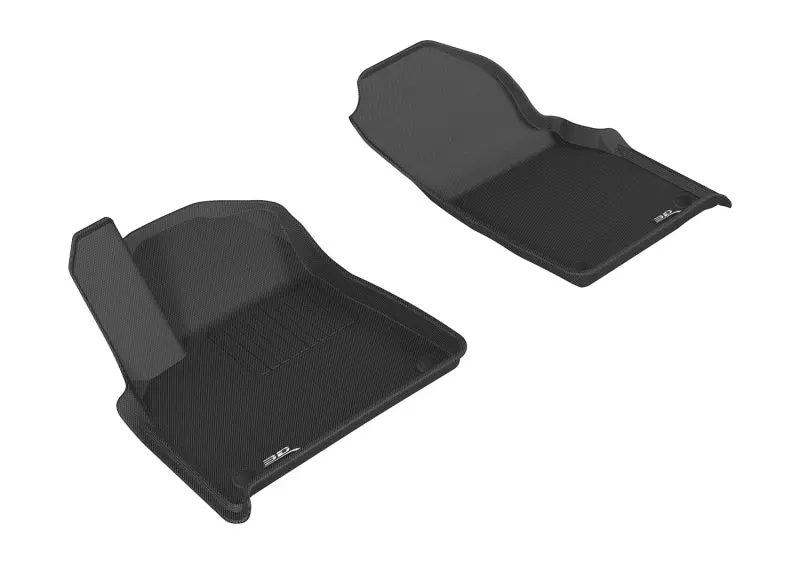 3D Maxpider 2017-2020 Audi Q7/Q8 Kagu 1St Row Floormat - Black 1