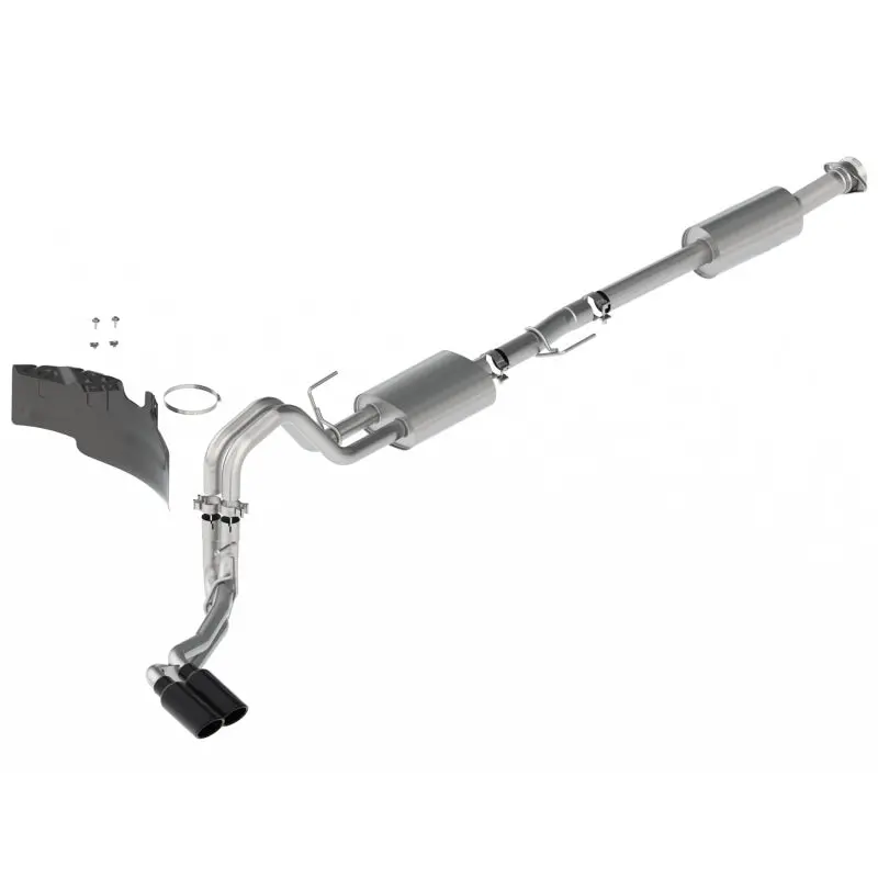 Ford Racing 21-22 F-150 2.7L/3.5L/5.0L Side Exit Sport Exhaust - Black Tips 1
