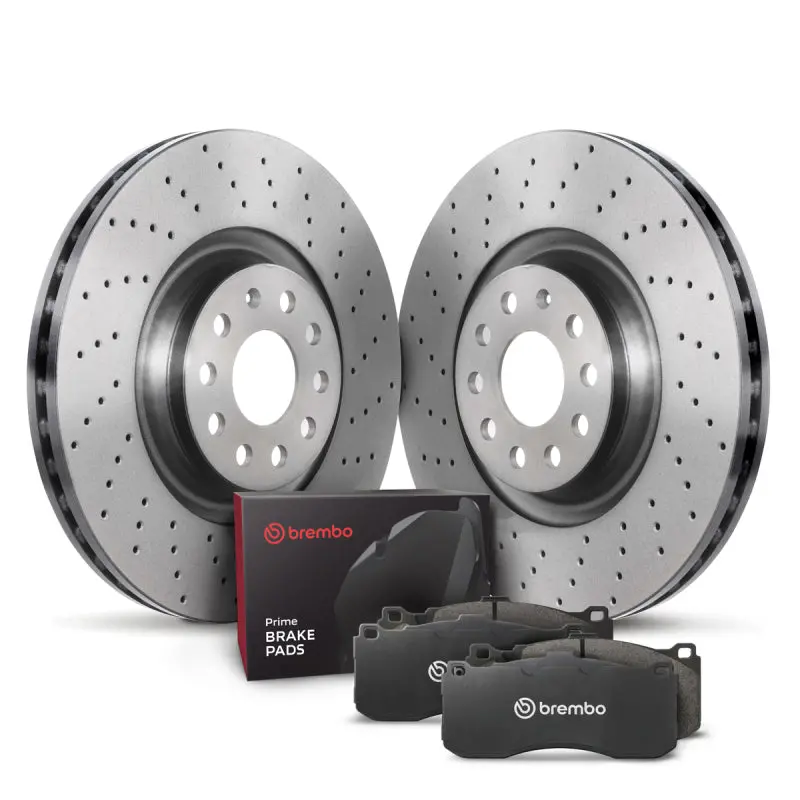 Brembo Oe 08-15 Audi Tt Quattro Rear Disc Brake Kit 1