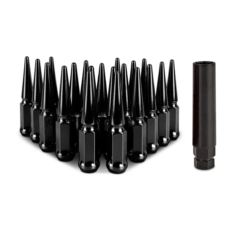 Mishimoto Steel Spiked Lug Nuts M12x1.5 20Pc Set - Black 1