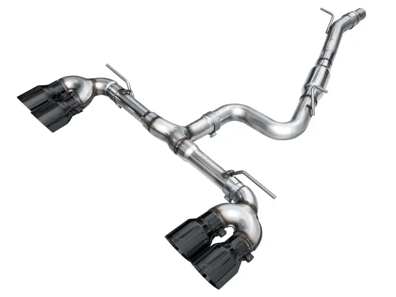Awe Mk8 Volkswagen Golf R 3In Track Edition Quad Exhaust - Diamond Black Tips 1