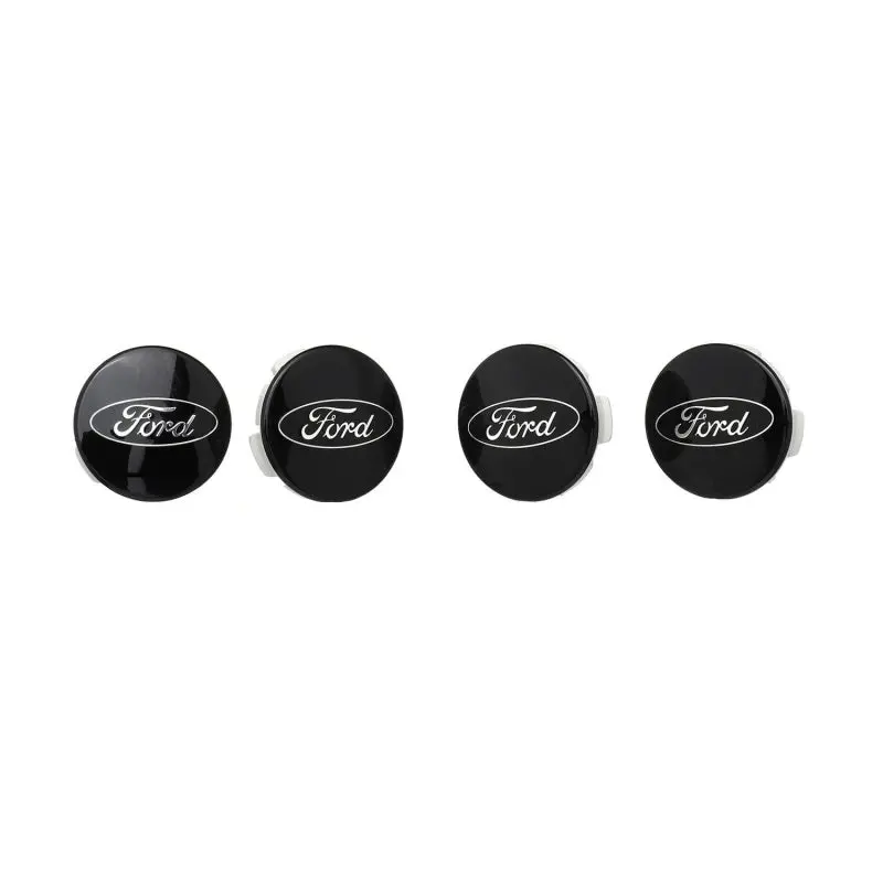 Ford Racing Car Black And Chrome Wheel Cap 1