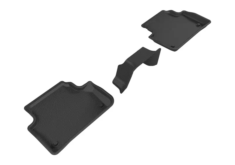 3D Maxpider 2017-2019 Audi A4/S4/A5 Sportback/S5 Sportback Kagu 2Nd Row Floormats - Black 1