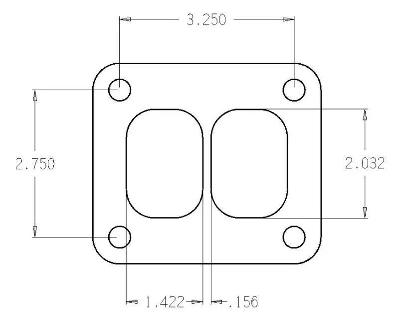 Cometic Turbo Flg T-Series Exhaust Inlet .010In Exhaust Gasket 1