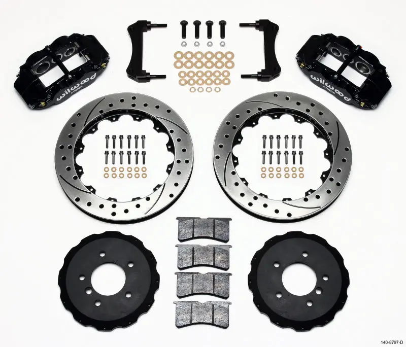 Wilwood Narrow Superlite 6R Front Hat Kit 13.06In Drilled E36 Bmw M3 1