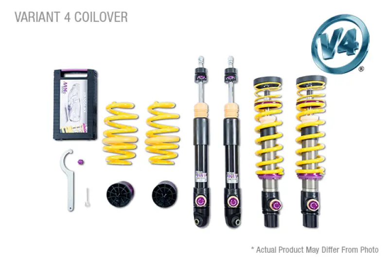 Kw Coilover Kit V4 Porsche 911 (992) Carrera 2/2S Coupe W/O Or W/ Original Lift System W/ Pasm 1