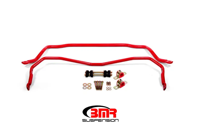 Bmr 64-72 A-Body Front & Rear Sway Bar Kit W/ Bushings - Red 1