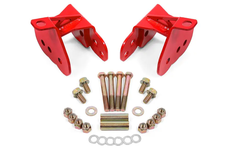 Bmr 64-72 Chevy Chevelle Rear Control Arm Relocation Brackets - Red 1