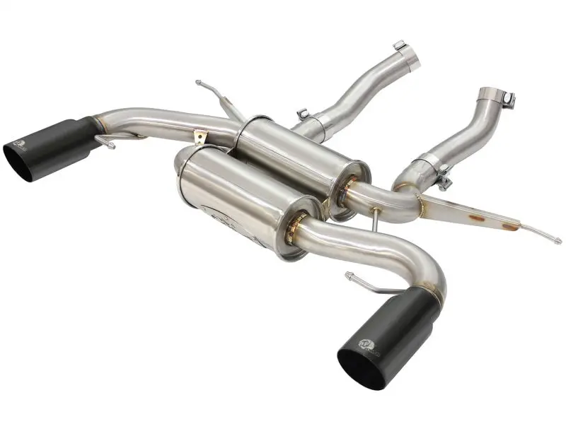 Afe Machforce Xp 2.5In Axle Back Stainless Exhaust W/ Black Tips 07-13 Bmw 335I 3.0L L6 (E90/92) N55 1