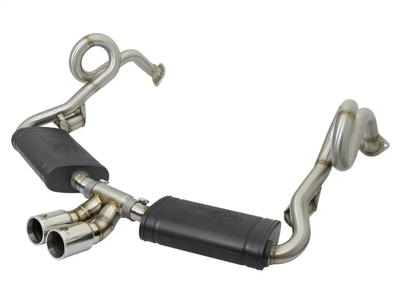 Afe Machforce-Xp 2In 304 Ss Cat-Back Exhaust W/Polished Tips 13-16 Porsche Boxster/Cayman 2.7L/3.4L 1