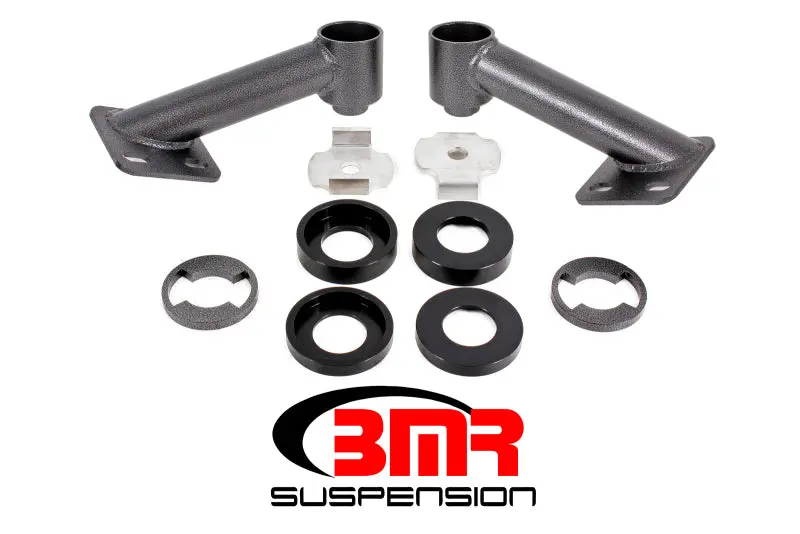 Bmr 15-17 S550 Mustang Cradle Bushing Lockout Kit - Black Hammertone 1