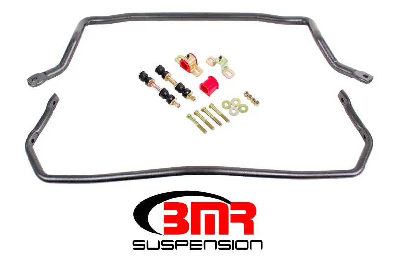 Bmr 78-87 G-Body Front & Rear Sway Bar Kit W/ Bushings - Black Hammertone 1