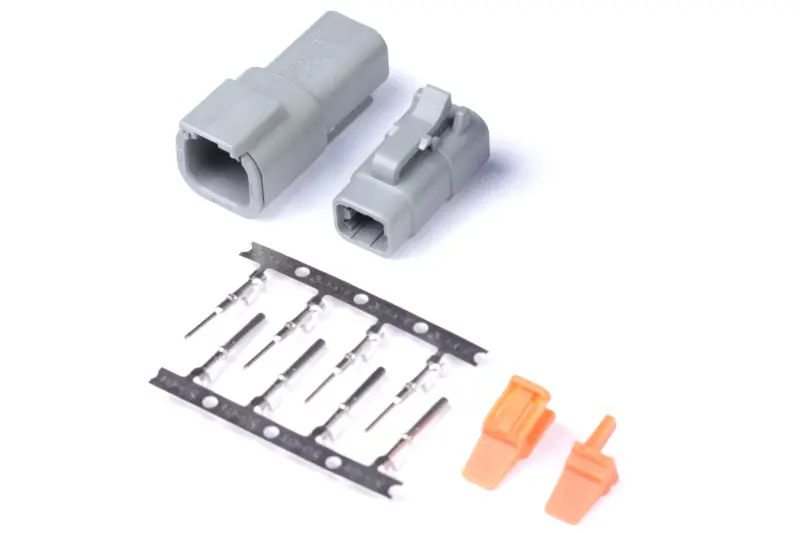 Haltech Matching Set Of Deutsch Dtm-4 Connectors 7.5 Amp Plug & Pins 1