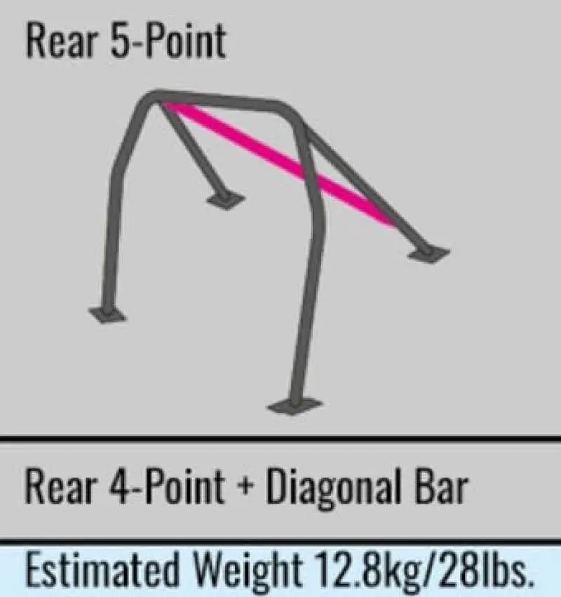 Cusco D1 Chromoly Blue 5-Point (No Front Bars) Roll Cage 90-97 Mazda Miata (Na) (S/O/No Cancel) 1