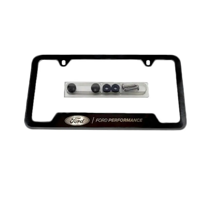 Ford Racing Stainless Steel Ford Performance License Plate Frame - Black 1