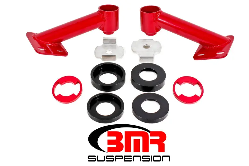 Bmr 15-17 S550 Mustang Cradle Bushing Lockout Kit - Red 1