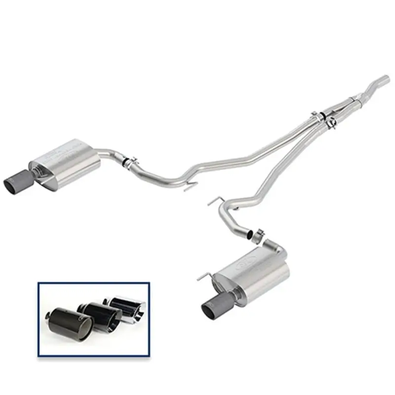 Ford Racing 2018+ Mustang 2.3L Ecoboost Cat-Back Extreme Exhaust System W/ Carbon Fiber Tips 1
