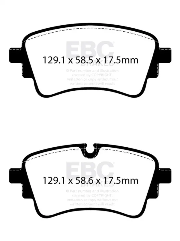 Ebc 2020+ Audi A4 B9 2.0T Yellowstuff Rear Brake Pads 2
