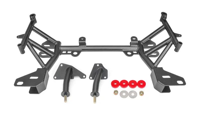 Bmr 93-02 4Th Gen F-Body K-Member Lt1 Motor Mounts Standard Rack Mounts Black Hammertone 1