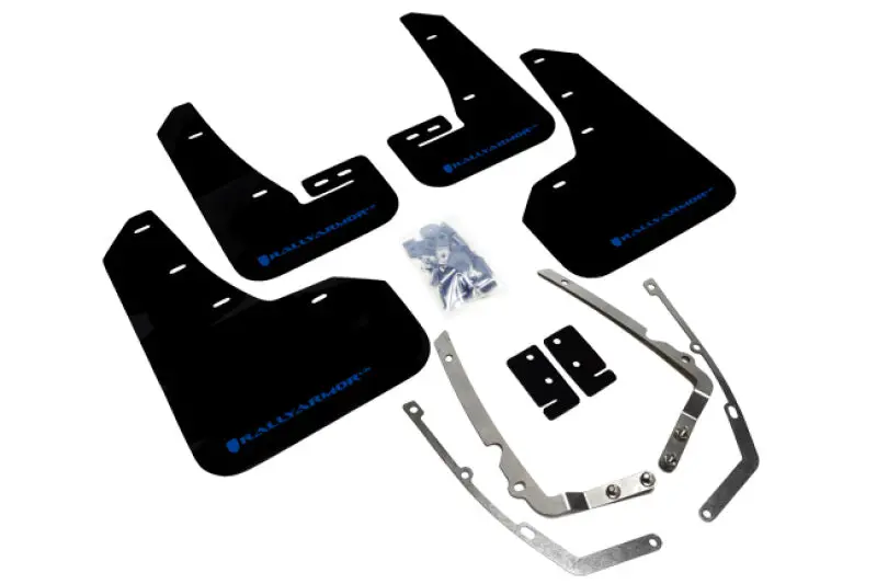 Rally Armor 15-21 Mkvii Vw Golf/Gti Black Ur Mud Flap W/Blue Logo 1