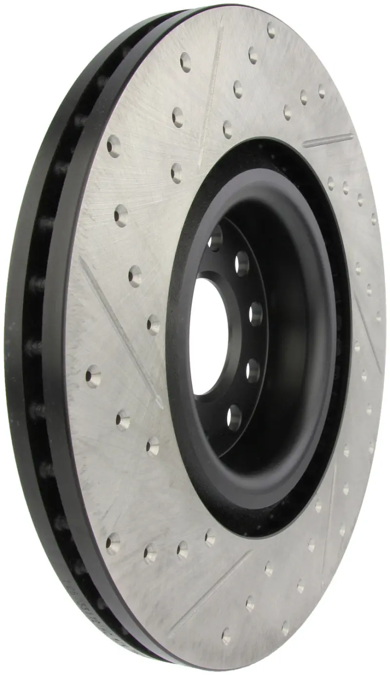 Stoptech 09 Vw Passat Cc / 06-09 Passat Slotted & Drilled Left Front Rotor 1
