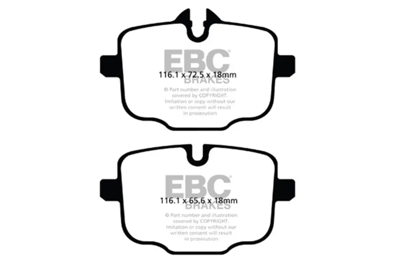 Ebc 2021+ Bmw M3/M4 3.0Tt (G80/G82/G83) Yellowstuff Rear Brake Pads 1