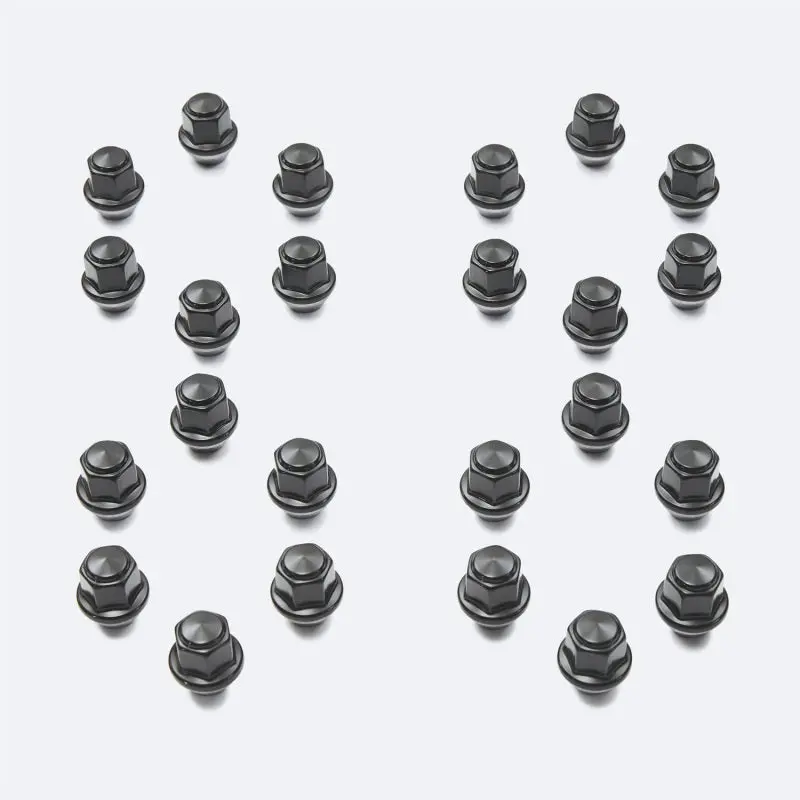 Ford Racing M12 X 1.5 Black Lug Nut - Set Of 24 1
