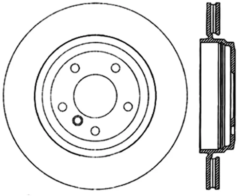 Stoptech Sport Slotted (Cryo) 01-06 Bmw 330Ci Rear Left Rotor 1