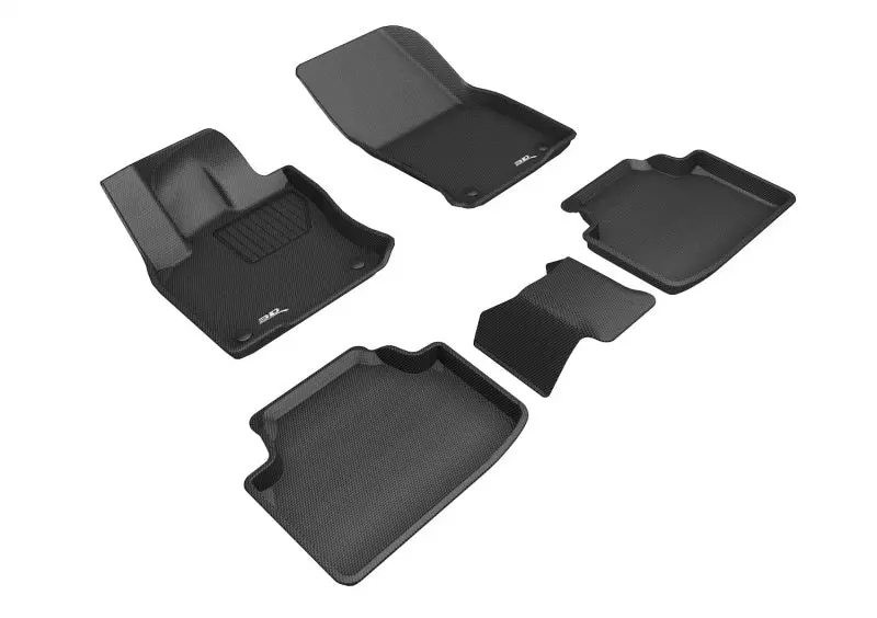 3D Maxpider 19-23 Volkswagen Taos Kagu Floor Mat- Black R1 R2 1