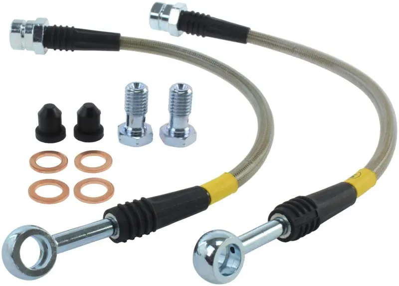 Stoptech 2015 Vw Golf R Stainless Steel Rear Brake Lines 1