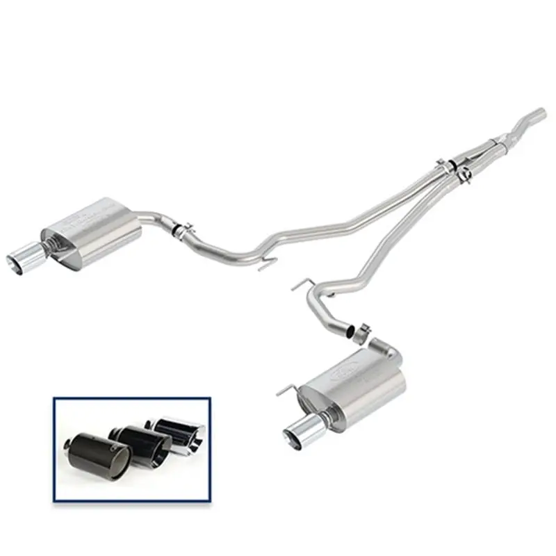 Ford Racing 2018+ Mustang 2.3L Ecoboost Cat-Back Extreme Exhaust System W/ Chrome Tips 1